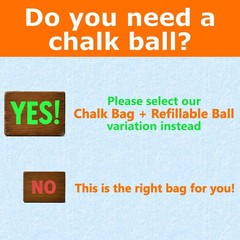 Chalk Bag + for Rock Climbing, Bouldering, Top Rope | Climb On (Chalk Bag (Or…