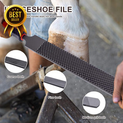 14″ Horse Farrier Tool Kit 6Pcs Hoof Trimming Set for Horses Cows Sheep
