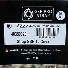 NEW Dye GSR Pro Goggle Strap For JT ProFlex Masks – Onyx