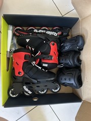 Rollerblade Microblade Kids Adjustable Inline Skates US 2-5 Black/Red
