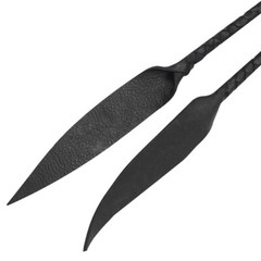 Genuine Leather Bullwhips 04 Feet Long 12 Plait 2 Tail weaving Bull Whip Black