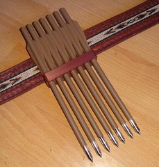 Black quiver for belt holds seven crossbow pistol bolts, Zombie, Viper, twd .