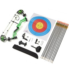 Youth Compound Bow Kit 10-30lbs Hunting Bow Set for Junior Kids Archery Shooting