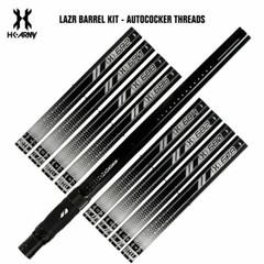 HK Army LAZR Paintball Barrel Kit – Autococker – Polish Black / Black Inserts