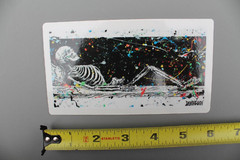 Deathwish Skateboards Skeleton Coffin Gothic Punk Z77 OG Skateboarding STICKER
