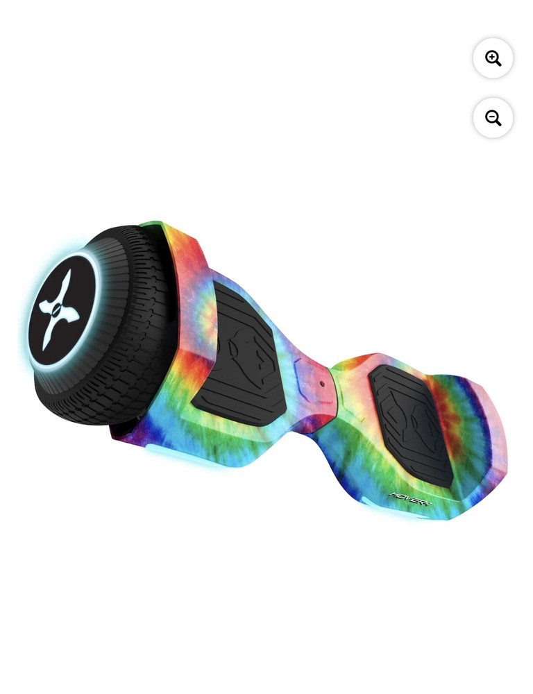 Hover-1 Rebel Kids With LED Headlight, 6 MPH Max Speed – Tie Dye