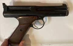 1960’s CROSMAN Model 600 .22 CO2 Semi-Automatic Pellet Air PISTOL – Works Great