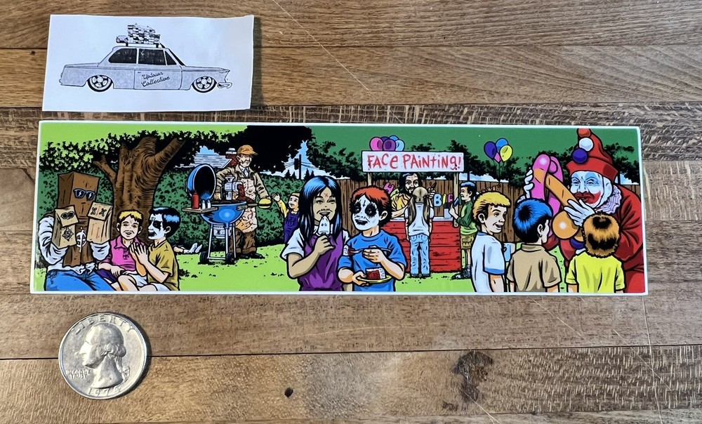 Strangelove Skateboards Serial Killer Party 1 sticker Sean Cliver Art Supreme