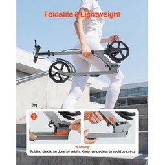 Kick Scooter for Kids, Teens & Adults, Adjustable Height, Foldable, 220 lbs