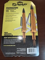 NAP Killzone Swingfire Mechanical Broadhead 100 Grain 2” Cutting Diameter