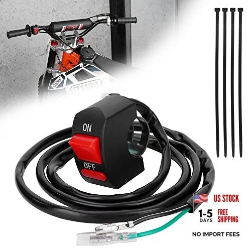 7/8″ 22mm Handle Bar Kill Switch, Kill On Off Male and Female Plug(1000mm wire)