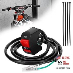 7/8″ 22mm Handle Bar Kill Switch, Kill On Off Male and Female Plug(1000mm wire)