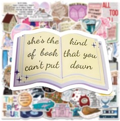 100Pcs Music Lyric Stickers for Fans Adult,Popular Singer Ablums Muticolor