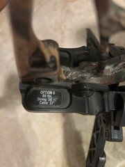 Elite Option 6 RH 65 lb 31in Camo Compound Bow w/ Quiver Stabilizer