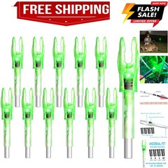 6/12PCS G Lighted Nocks for Arrows with .165 .204 .233 .244 .246 Inside Diame…