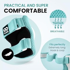 99FLIPS 6pcs Complete Set 3-12 Years- Knee Pads Elbow S/M – 7-12 Years MINT