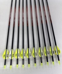 Black Eagle Arrows Rampage 200 Spine Full Length Arrows 4 Fletched – Item 4214