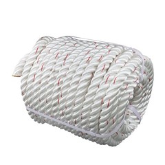 1inch × 120FT High Strength Braided Rope Breaking Strength 3400 Pounds White Red