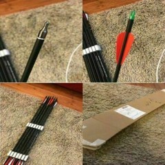 28/30″ Carbon Arrow Practice Hunting Removable Tips for Compound & Recurve Bow