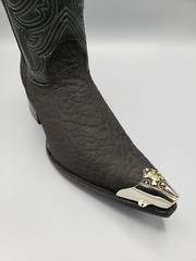 WESTERN COWBOY BOOT TIPS Pair – Skull & Bones Design Pointy