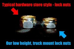 Truck Hardware • 2” for Skateboard or Longboard • No Rust Stainless Screws Bolts