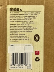 Segway Ninebot S Smart Self-Balancing Transporter N3M240 Black (New Sealed Box)