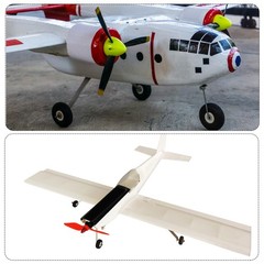 MECCANIXITY 2 Pcs RC Airplane Wheels, 3 Inch OD Plane 3 Inch, Black, White