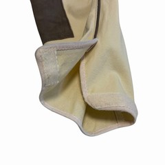 Women’s Sz 30 Full Seat Breeches Tan Brown Faux Suede Seat Zipper Fly Ride Life