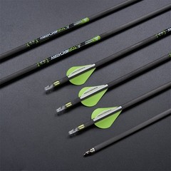 30″ Pure Carbon Arrows SP 300/350/400 Straightness .003 Archery Hunting Target
