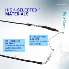 BlueStars 82 Inch Go Kart Throttle Cable – Compatible with 150CC 250CC