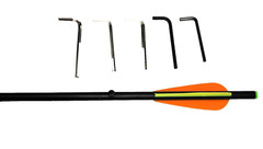 80lbs.Green Alligator CrossBow w/Large Red Laser,Reel,3 Fishing Arrows & more !!