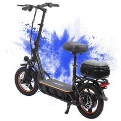 800W 15AH Adults Electric Scooter 34Miles Long Range 10» Tires Folding W/ SealG