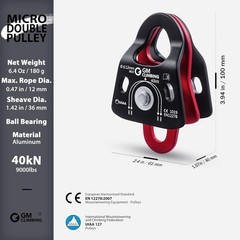 Lightweight Block and Tackle Alternative – Micro Pulley Kit=