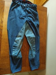 Breeches Full Seat Schumacher Ladies Sz 44 Horse Made in W Germany Med Blue WL