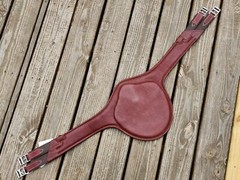 Devoucoux Medium Brown Padded Belly Guard Stud Jump Girth -Size Choice: 50″, 52″