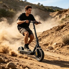 10in Tire Electric Scooter Adults E-Scooter 44 mile Long Range City Commuter