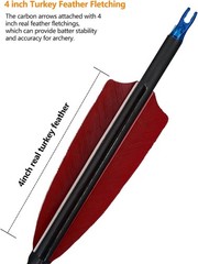 60″Traditional Longbow Recurve Bow Wooden&Carbon Arrows Archery Shooting Hunting