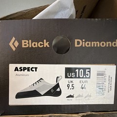 Black Diamond Aspect Climbing Shoes Gray, US 10.5 Medium (D, M)