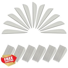 KURUGEILI Fletchings 3 Inch White