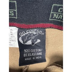 On Course Breeches Womens 34L Tan Cotton Naturals Shapely Equestrian Knee Patch