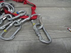 Lot of 16 Vintage Climbing Carabiners Mixed Black Diamond Kong D-Shape Screwgate