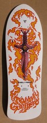 1988 POWELL PERALTA TOMMY GUERRERO «FLAMING DAGGER» SKATEBOARD DECK RARE