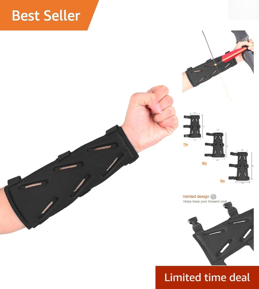 Adult Unisex Archery Arm Guard – 7» Adjustable Protective Gear for Shooters