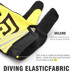 Off-Road Motorcycle Gloves for ATV Pit Bike Dirt Bike Riding Medium Yellow