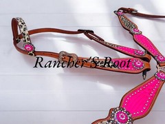 Western Horse Tack Set | Cheetah With Pink Tack Set