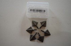 NEW 6pcs PX-125GR SILVER Broadhead 125 Grain Screw Solid Blade Hunting Arrowhead