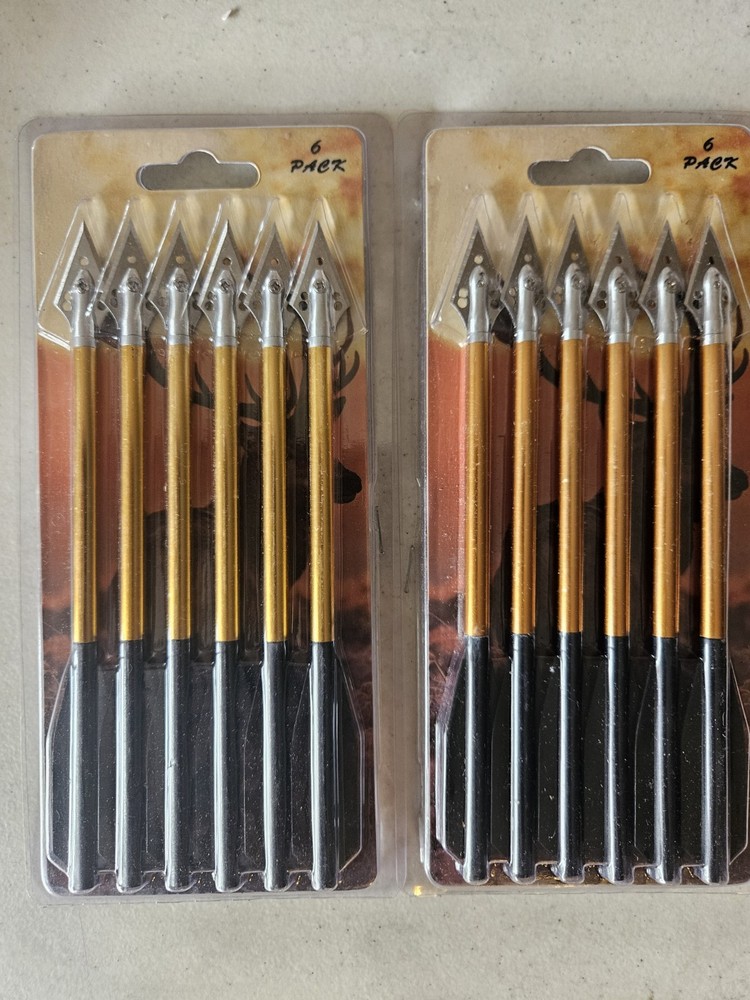 Pistol Crossbow 12 Bolts 3/4 Aluminium Shaft Arrow Broadhead Hunting Archery