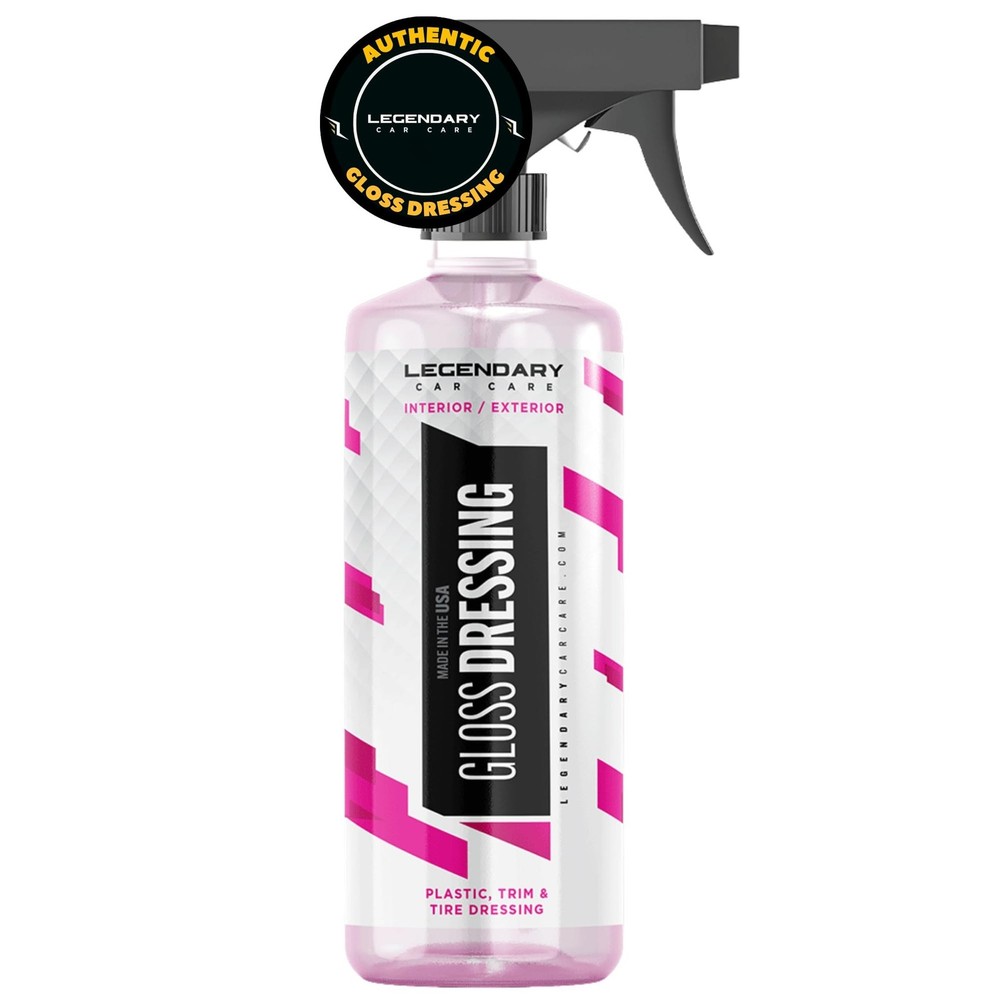 Legendary Gloss Dressing 16oz – Tire Shine Spray & Plastic Restorer – Wate