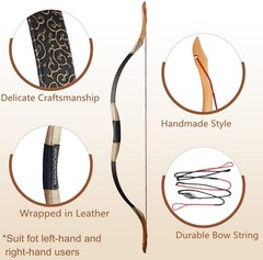 Archery Hunting Traditional Recurve Bow Handmade Mongolian Horsebow Shooting