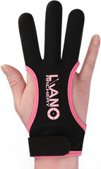 Archery Gloves Leather Practice Hunting Three Finger Protector for Youth Adult B